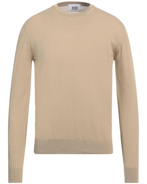 Alpha Studio Sand Jumper Cotton - Natural