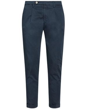 MICHELE CARBONE Pants Cotton, Elastane - Blue