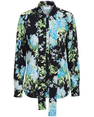 Moschino X Sanderson Shirt Silk - Blue