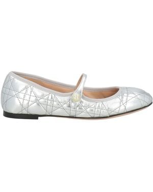 Dior Ballet Flats Cotton, Viscose, Shearling - White