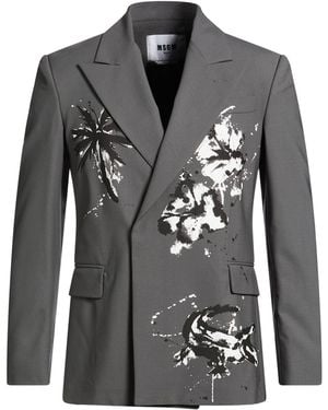 MSGM Blazer Virgin Wool, Elastane - Black