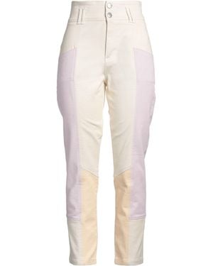 MVP WARDROBE Pants Viscose, Nylon, Polyester, Elastane - Natural