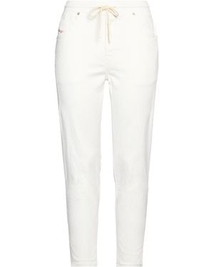 DIESEL Pants Cotton, Polyester, Elastane - White