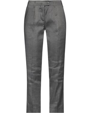 Alberta Ferretti Trousers Linen, Silk - Grey