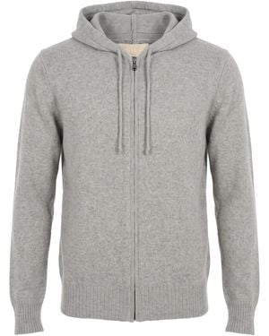 120% Lino Cardigan Cashmere, Wool - Grey