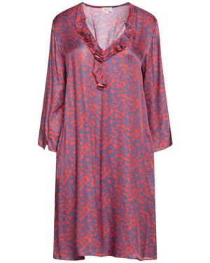 HER SHIRT HER DRESS Vestido midi - Morado
