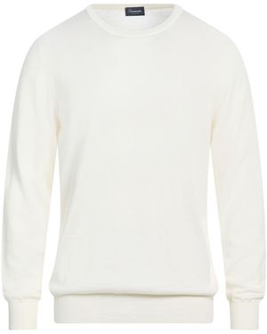 Drumohr Jumper Wool, Silk, Cashmere - White