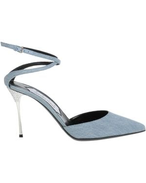 AREA X SERGIO ROSSI Pumps Textile Fibers - White