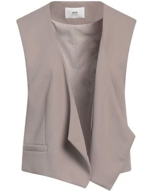 Ami Paris Tailored Vest Virgin Wool - Brown