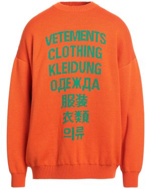 Vetements Sweater - Orange