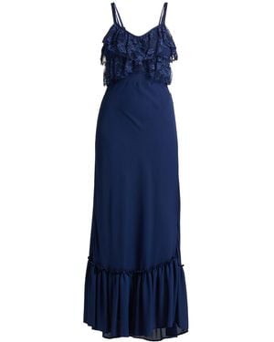 Rebel Queen Maxi Dress Polyester - Blue