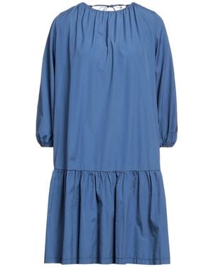 European Culture Mini Dress - Blue