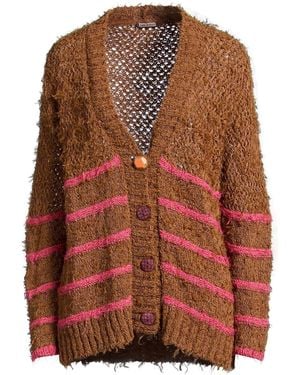 Maliparmi Cardigan Cotton, Polyamide, Linen - Brown