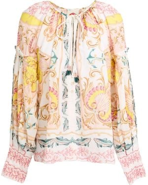 FARM Rio Maritime Magic Off- Blouse Top Cotton - White