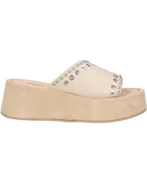 Janet & Janet Ivory Sandals Leather - Natural