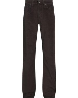 GANT Dark Trousers Cotton, Elastane - Black