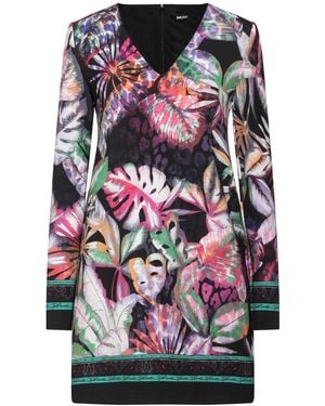Just Cavalli Mini Dress Polyester, Elastane - Gray