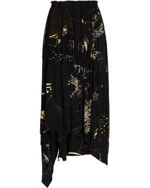 Y's Yohji Yamamoto Maxi Skirt Rayon - Black