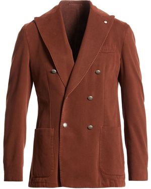 L.B.M. 1911 Rust Blazer Cotton, Elastane - Brown