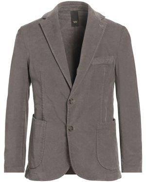 MULISH Khaki Blazer Cotton, Elastane - Gray