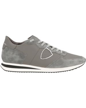 Philippe Model Sneakers Leather, Textile Fibers - Gray