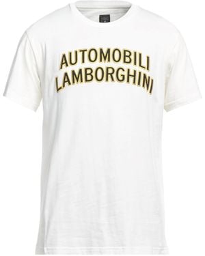 Automobili Lamborghini T-Shirt Cotton, Elastane - White