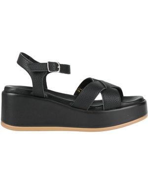 CafeNoir Sandals Leather - Black