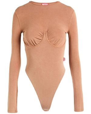 DIESEL Camel Bodysuit Rayon, Elastane - White