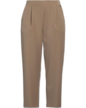 Dixie Camel Pants Polyester, Viscose, Elastane - Natural