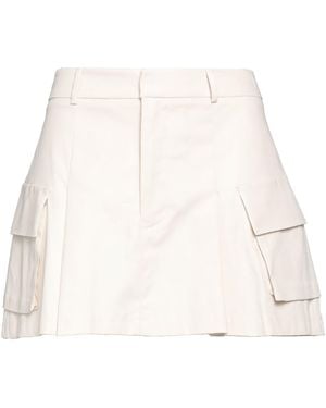 ViCOLO Mini Skirt Polyester, Elastane - Natural