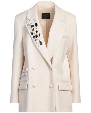 Gaelle Paris Noir Blazer Polyester, Viscose, Elastane - Natural