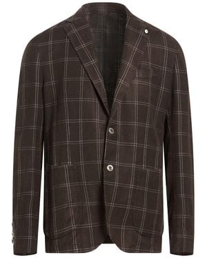 L.B.M. 1911 Blazer Cotton, Linen, Nylon, Polyester - Brown