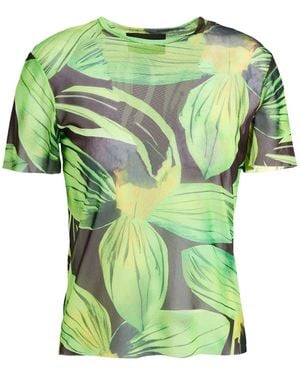 Louisa Ballou T-Shirt Polyester, Elastane - Green