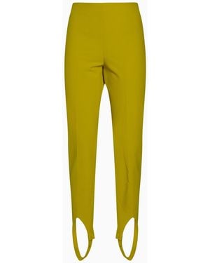 Erika Cavallini Semi Couture Trousers Polyester, Viscose, Elastane - Yellow