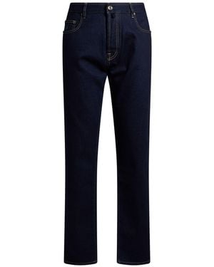 Moorer Jeans Cotton, Cashmere, Elastane - Blue
