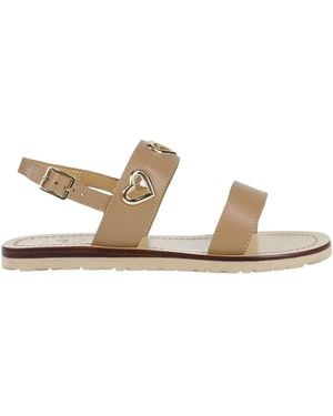 Love Moschino Sand Sandals Leather - Natural