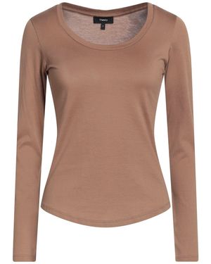 Theory T-Shirt Pima Cotton - Brown
