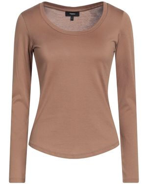 Theory T-Shirt Pima Cotton - Brown