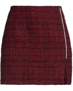 Forte Burgundy Mini Skirt Polyester, Polyacrylic - Purple
