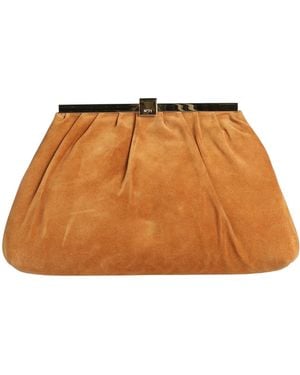 N°21 Camel Clutch Leather - Brown