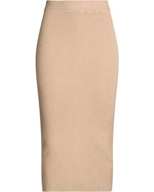 Haveone Midi Skirt Viscose, Polybutylene, Polyamide, Polyester - Natural