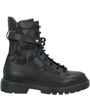 Bally Ankle Boots Cow Leather, Textile Fibres - Black