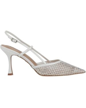 Lola Cruz Pumps Leather, Textile Fibers - White