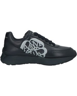 McQueen Midnight Trainers Leather - Blue
