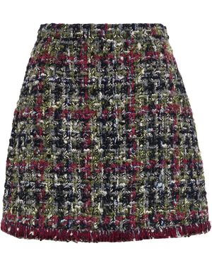 Etro Military Mini Skirt Wool, Synthetic Fibres, Mohair Wool, Polyester, Cotton - Grey