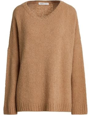 Lamberto Losani Camel Sweater Wool, Cashmere, Polyamide - Brown