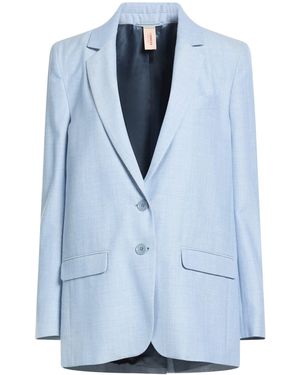 Indress Blazer Wool, Silk, Linen - Blue