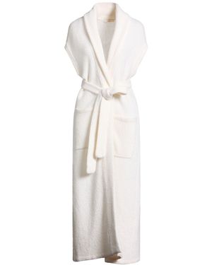 Fedeli Ivory Coat Cashmere, Nylon - White