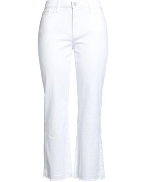 .., merci italia Rose Trousers Cotton, Elastane - White