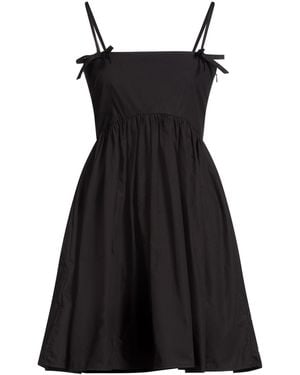 Ganni Mini Dress Organic Cotton - Black